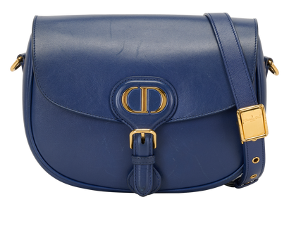 Medium Bobby Bag, &pound;895, Handbags, Blue, Leather, Front view